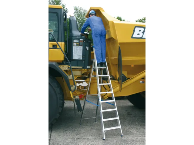 Ladder Aluminium Bordes H 1 90M 8Treden Incl. Bordes