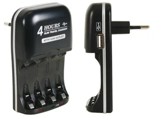 Snellader Voor Nimh-Batterijen Met Usb-Uitgang - 1