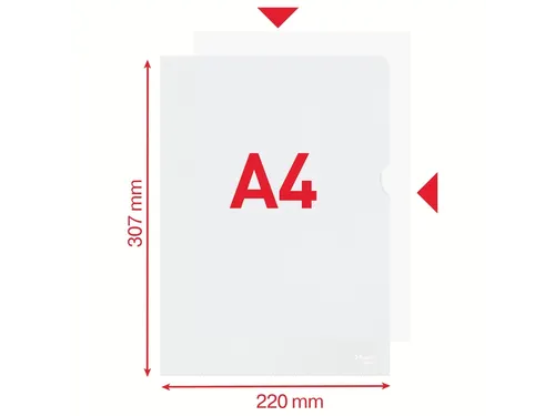 Insteekmap L-model Esselte standaard copy safe PP A4 transparant