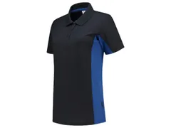 Tricorp 202003 Bicolor dames polo, marineblauw/korenblauw, maat S, per