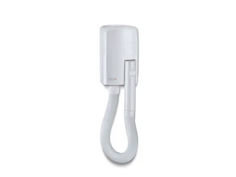 Sèche-cheveux mural Heavy Duty Hotello BLDC Avec tuyau Blanc