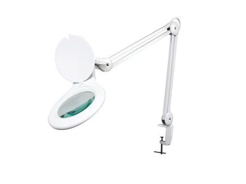 Bureaulamp Met Vergrootglas 8 Dioptrie - 22 W Wit