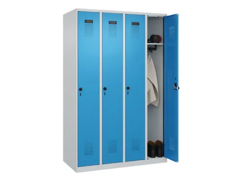 locker,HxBxD 1850x1200x500mm,4vak,vak B 300mm,draaigrendel