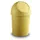 afvalbak,6l,HxØ 375x214mm,romp PP geel,deksel PP geel