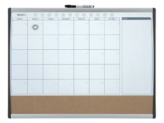 Nobo magnetisch combibord met maandplanner 58.5x43cm - 1
