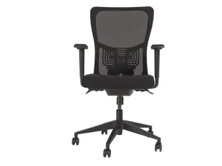 Bureaustoel serie 250 NEN-EN 1335 Zwart Mesh en Zwart voetkruis - 2