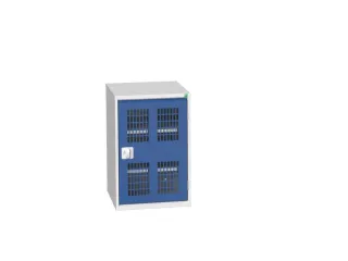 universele kast,HxBxD 800x525x550mm,2xStalen bodem,draaigrendelslot - 1