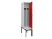 locker met bank,voor scheiding van kleding,HxBxD 2120x400x815mm,1vak