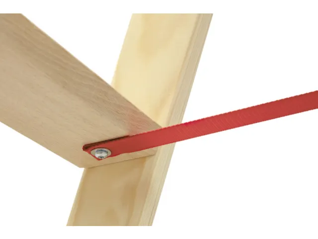 trapladder,beide zijden,2x6,treden,balk L 1,8m,hout