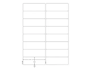Etiketten 99,1x33,9mm wit 100 Vel A4, 1600 stuks - 4