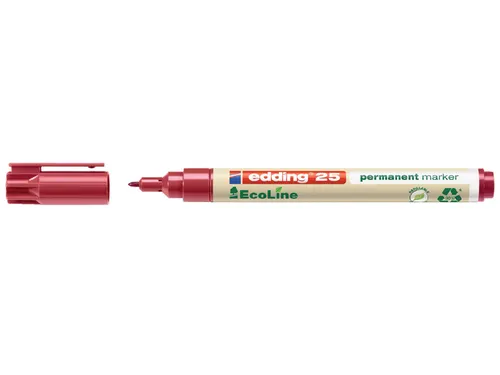 Viltstift edding 25 EcoLine rond 1mm rood