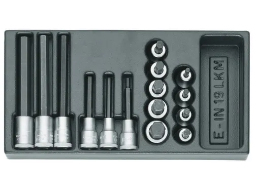 1500 ES-IN 19 LKM Set schroevendraaierbits 1/2 inch in 1/3 ES-module