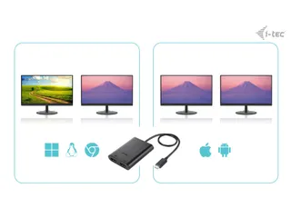 USB-C Dual 4K/60Hz (single 8K/30Hz) HDMI Video Adapter - 4