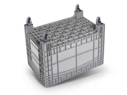 container met grote capaciteit,HxLxB 950x1200x800mm,535l,PE,grijs