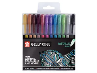 Gelschrijver Sakura Gelly Roll Metallic set à 12 kleuren - 3