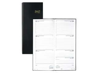 Agenda 2027 Brepols Saturnus Lima 7dagen/2pagina's smal zwart - 2