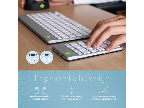 Numeriek Toetsenbord R-Go Numpad Break Draadloos Wit