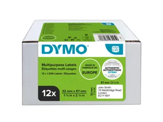 Etiket Dymo 11354 multifunctioneel 32x57mm 12 rollen á 1000 stu - 6
