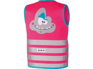 Crazy Monster Jacket Reflecterend Fluohesje Kind Roze Large - 3