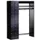 locker met kapstok,HxBxD 1950x1410x480mm,romp RAL7021,front RAL7021