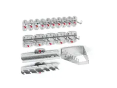 houderassortiment,v. perfoplaat,18-delig,RAL7016