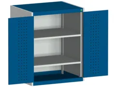 kast met geperforeerde platen,HxBxD 1000x800x650mm,2xStalen bodem