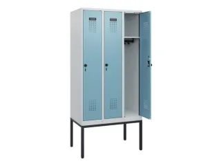 schoollocker,HxBxD 1950x900x500mm,3vak,vak B 300mm,draaigrendel - 1