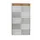 Menoor In-Uit bord 25 namen Aluminium Aanwezig/Afwezig Houtlook