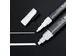 Krijtstift Sigel wit set 2 stuks ronde- en beitelpunt