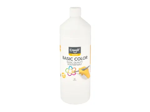 Plakkaatverf Creall basic wit 1000ml