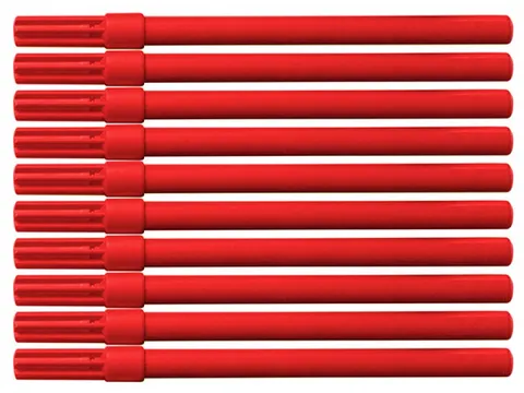 Viltstift 1mm rood 10 stuks