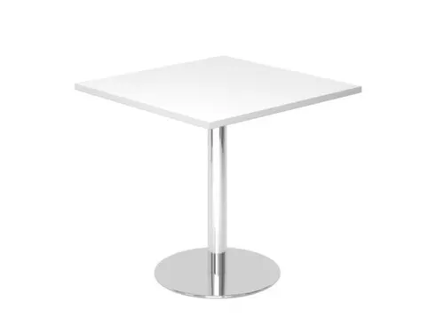 vergadertafel,HxBxD 745x800x800mm,vierkant,schotelvoet chroom