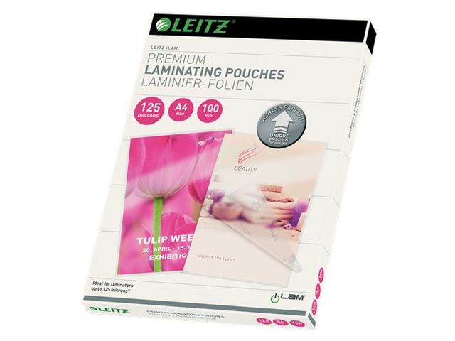 Lamineerhoes Leitz 7481 Ilam A4 2x125 Micron 100stuks | LamineerSystemen.nl