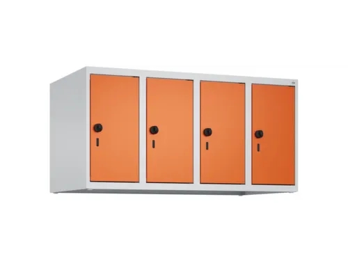 opzetkast,v. locker,4vak.,vak B 250mm,HxBxD 500x1000x500mm,vleugeldeur