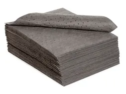 sorbent,mat,LxB 500x400mm,opnamecapaciteit 80l/VE,vlies,donkergrijs