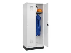 locker,HxBxD 1950x800x500mm,2vak,vak B 400mm,draaigrendel,sokkel