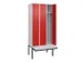 locker voor scheiding van kleding,HxBxD 2120x900x815mm,3vak