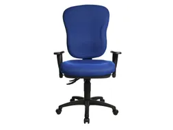 Bureaustoel Topstar Wellpoint 30 SY blauw stof
