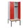 locker met bank,HxBxD 1950x800x815mm,2vak,vak B 400mm,draaigrendel