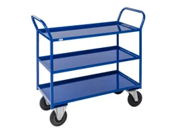 Etagewagen,Draagverm. 400Kg,3Etage(S),Staaletage,Blauw