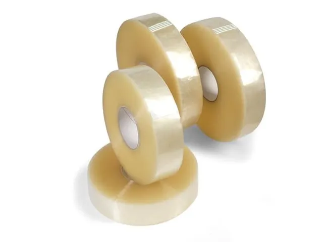 Machine verpakkingstape PP/rubber transparant 50mmx1000m 25 µm 6 rol