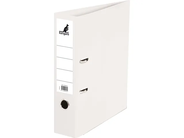 Ordner Kangaro A4 2 rings 75mm PP/papier wit