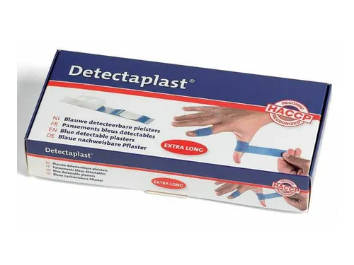 Detectaplast 8147 Pleister waterafstotend blauw 120x20mm 100 Stuks