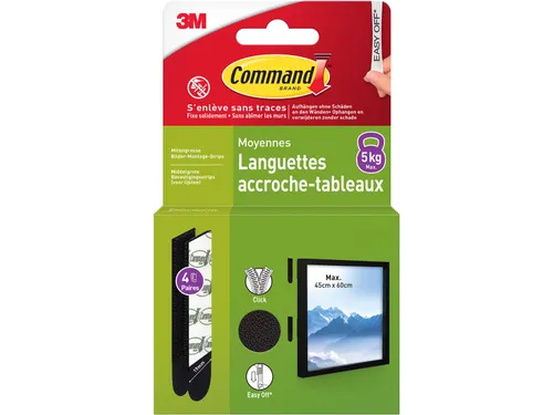 3M Command Fotolijststrip medium 5kg blister 8 stuks