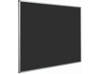 Prikbord Bulletin Zwart 45x60cm Softline Profiel 16mm - 1