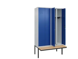 locker voor scheiding van kleding,HxBxD 2120x1200x815mm,4vak - 2
