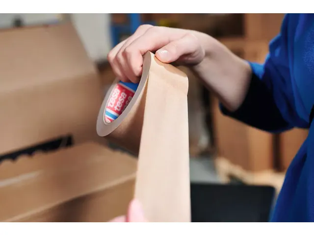 Tesa 4713 Papieren verpakkingstape 50mmx50 meter Bruin 36 rollen