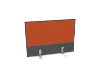 opzetpaneel bureau aanbouw achter MS-donkergrijs BN3012-oranje 800mm - 1