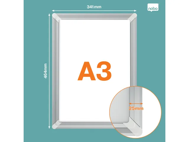 Cadre clipsable Nobo Premium Plus A3