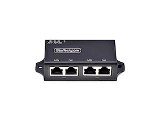 2-Port Gigabit Midspan PoE+ Injector 10/100/1000Mbps